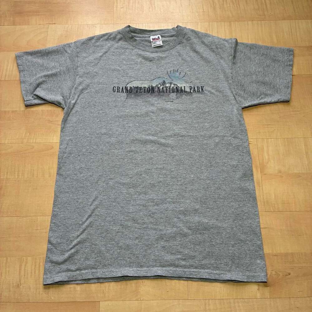Vintage Anvil Grand Teton National Park Graphic T-Shirt